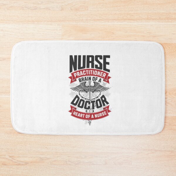 Item preview, nurse practitioner brain of a docto heart of a nurse designed and sold by stylboutique.