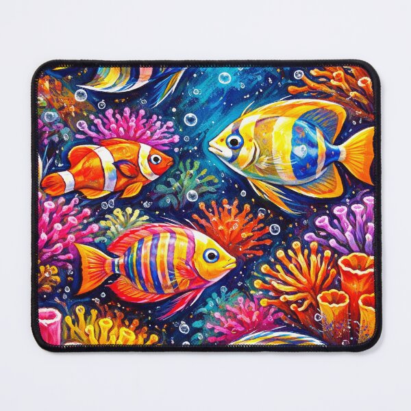 Item preview, Colorful Tropical Fish Scene designed and sold by perezcorner.