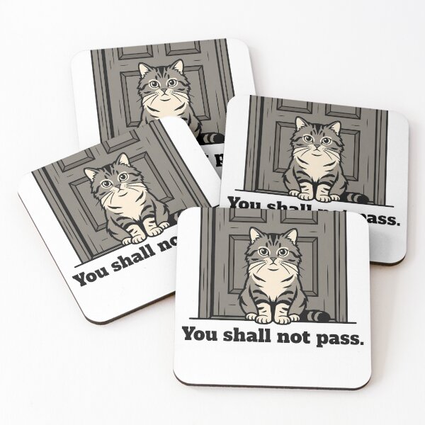 Item preview, You Shall Not Pass Guard Cat designed and sold by DetalleXL.