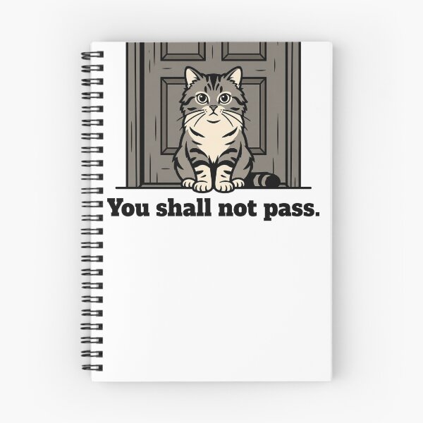 Item preview, You Shall Not Pass Guard Cat designed and sold by DetalleXL.