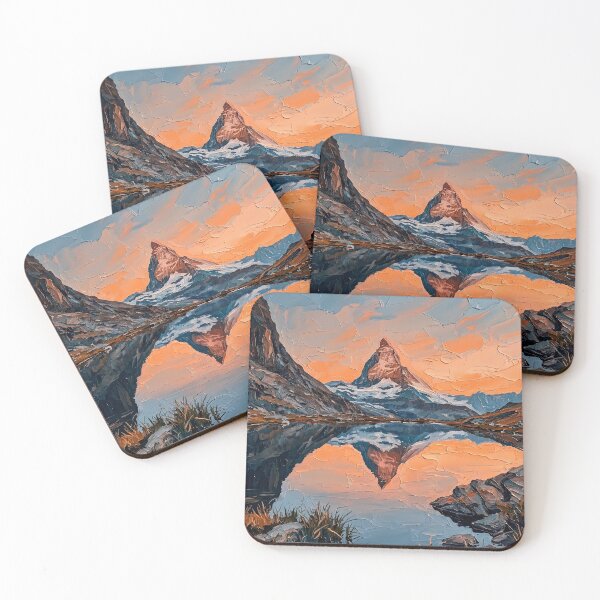 Item preview, Matterhorn Sunset Reflection In Lake designed and sold by Vista Atelier.