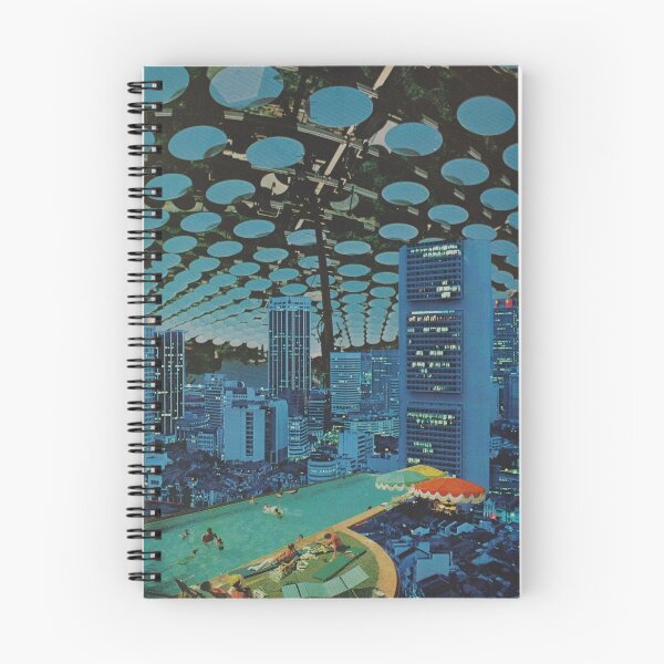 Item preview, swimming pool in the city paper collage designed and sold by seventies.collages.