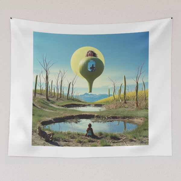 Item preview, Surreal Desert Dreamscape Floating Orb Landscape designed and sold by Mirgonhood.