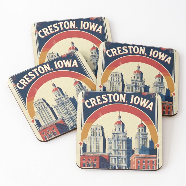 Item preview, Creston Iowa 1950s USA Vintage Travel Tourism designed and sold by TravelersGems.