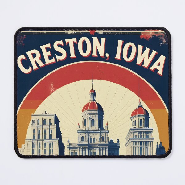 Item preview, Creston Iowa 1950s USA Vintage Travel Tourism designed and sold by TravelersGems.