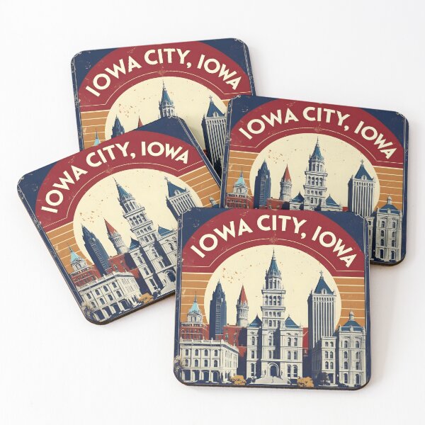 Item preview, Iowa City Iowa 1950s USA Vintage Travel Tourism designed and sold by TravelersGems.
