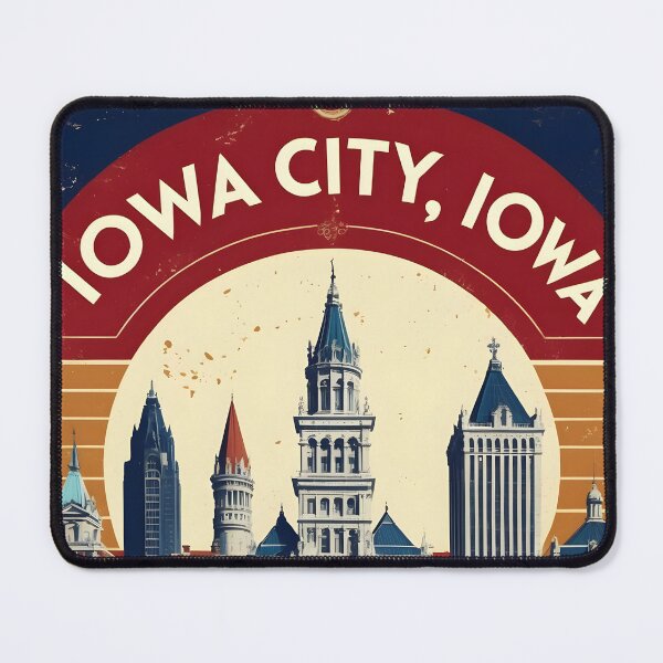Item preview, Iowa City Iowa 1950s USA Vintage Travel Tourism designed and sold by TravelersGems.
