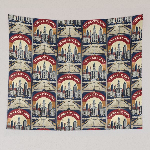 Item preview, Iowa City Iowa 1950s USA Vintage Travel Tourism designed and sold by TravelersGems.