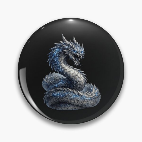 Item preview, Frost Serpent Thunder Dragon designed and sold by RosaCliftonty.