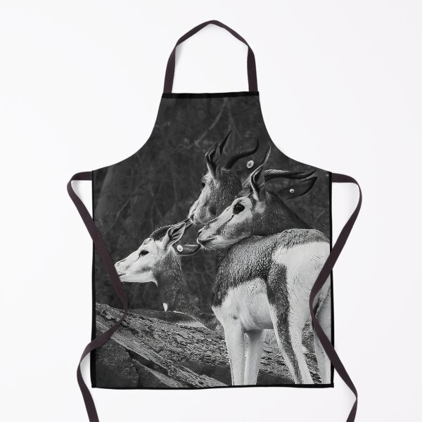 Item preview, Monochrome Gazelle Herd - High Detail Wildlife Art designed and sold by AbulailArt.