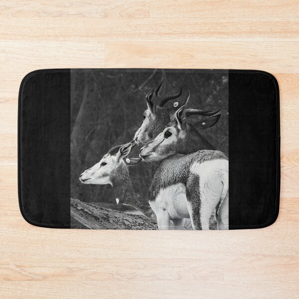 Item preview, Monochrome Gazelle Herd - High Detail Wildlife Art designed and sold by AbulailArt.