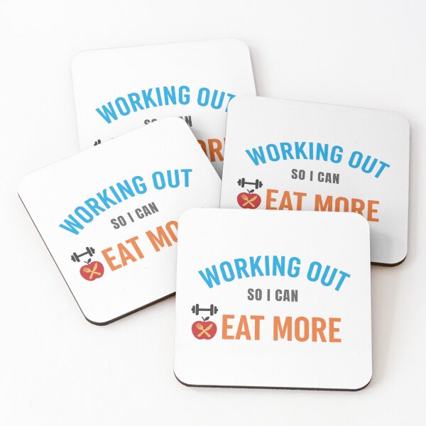 Item preview, Working out. Eat more. designed and sold by MaciejErdon.