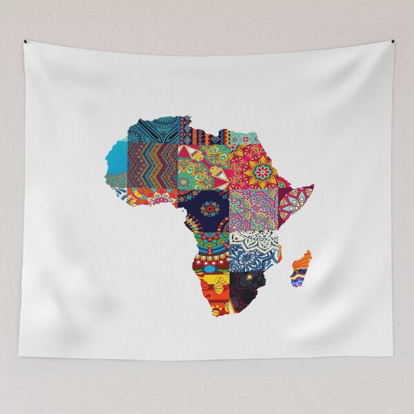 Item preview, Africa Continent in Patchwork designed and sold by Divine Ease.
