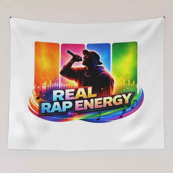 Item preview, Real Rap Energy Neon Burst Tee designed and sold by lorand-designs.