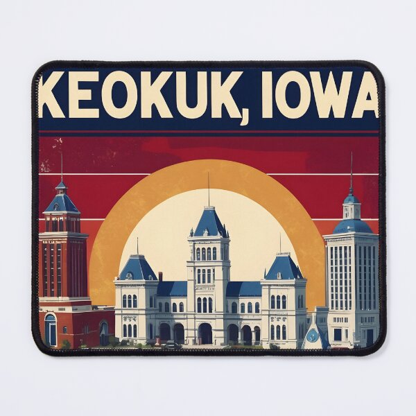 Item preview, Keokuk Iowa 1950s USA Vintage Travel Tourism designed and sold by TravelersGems.