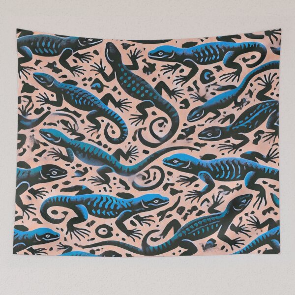 Item preview, Neon Tree Frog Pattern on Black – Tropical Frog  designed and sold by TEEJAMBOREE.