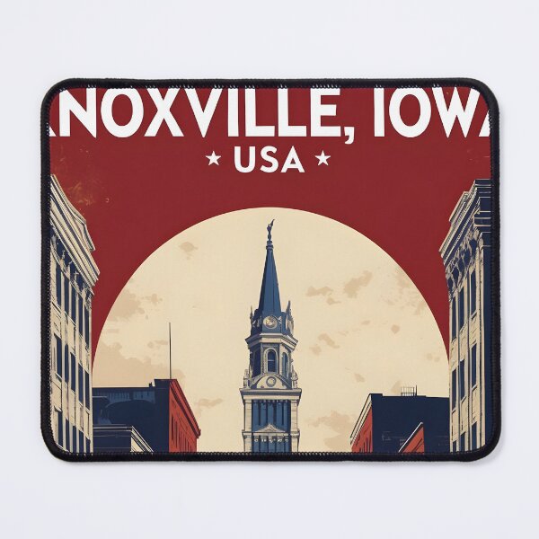 Item preview, Knoxville Iowa 1950s USA Vintage Travel Tourism designed and sold by TravelersGems.