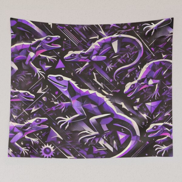Item preview, Neon Tree Frog Pattern on Black – Tropical Frog  designed and sold by TEEJAMBOREE.