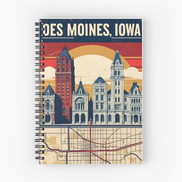 Item preview, Des Moines Iowa 1950s USA Vintage Travel Tourism designed and sold by TravelersGems.