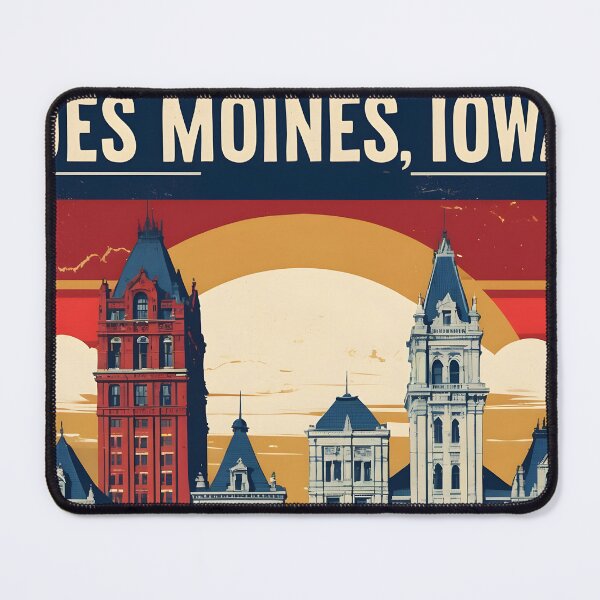 Item preview, Des Moines Iowa 1950s USA Vintage Travel Tourism designed and sold by TravelersGems.