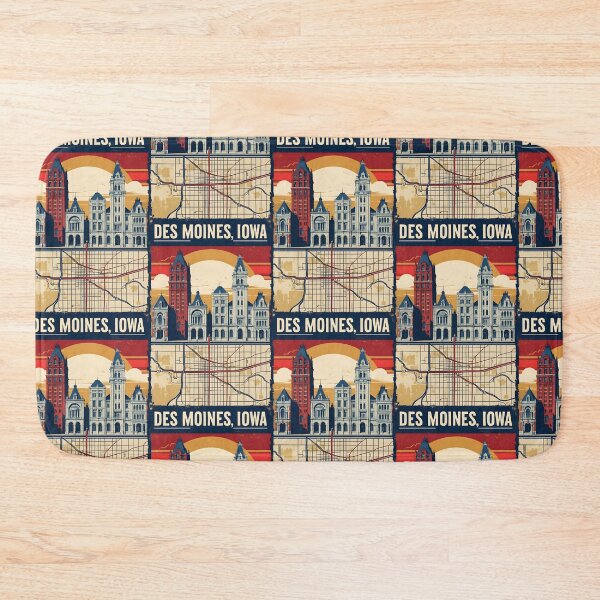 Item preview, Des Moines Iowa 1950s USA Vintage Travel Tourism designed and sold by TravelersGems.