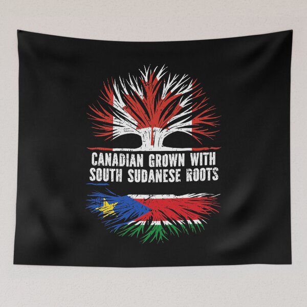 Item preview, Canadian Grown with South Sudanese Roots Canada Flag designed and sold by CosmoKitsch.