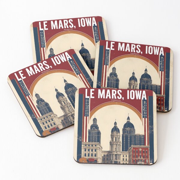 Item preview, Le Mars Iowa 1950s USA Vintage Travel Tourism designed and sold by TravelersGems.
