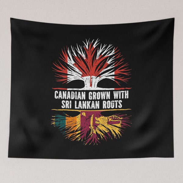 Item preview, Canadian Grown with Sri Lankan Roots Canada Flag designed and sold by CosmoKitsch.