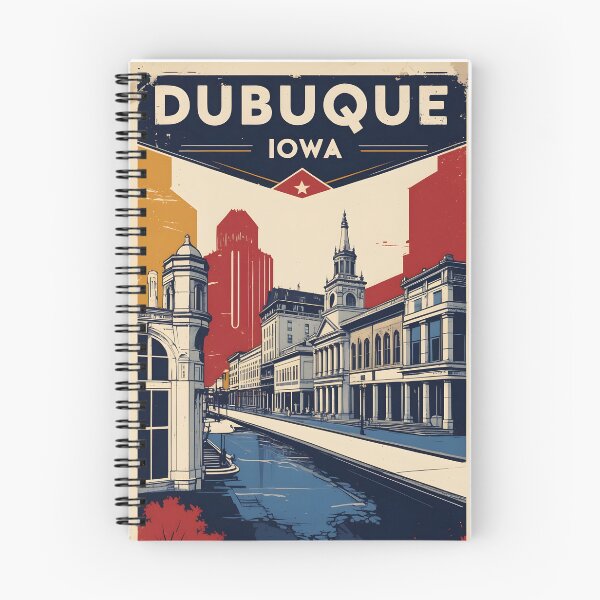 Item preview, Dubuque Iowa 1950s USA Vintage Travel Tourism designed and sold by TravelersGems.