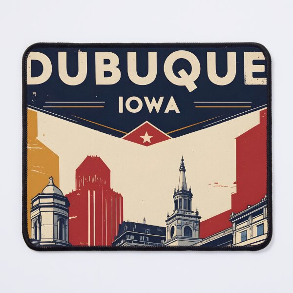 Item preview, Dubuque Iowa 1950s USA Vintage Travel Tourism designed and sold by TravelersGems.