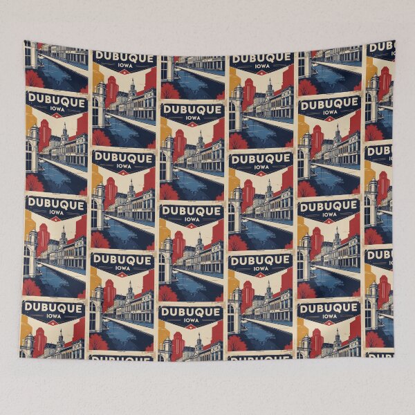 Item preview, Dubuque Iowa 1950s USA Vintage Travel Tourism designed and sold by TravelersGems.