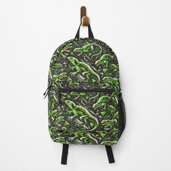 Item preview, Neon Tree Frog Pattern on Black – Tropical Frog designed and sold by TEEJAMBOREE.