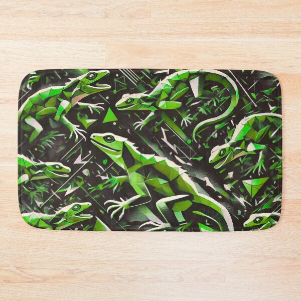 Item preview, Neon Tree Frog Pattern on Black – Tropical Frog  designed and sold by TEEJAMBOREE.