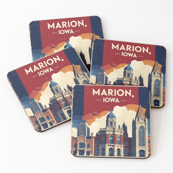 Item preview, Marion Iowa 1950s USA Vintage Travel Tourism designed and sold by TravelersGems.