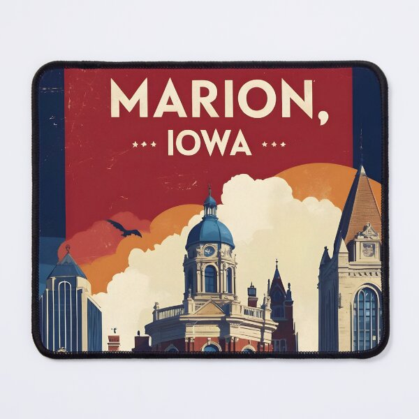 Item preview, Marion Iowa 1950s USA Vintage Travel Tourism designed and sold by TravelersGems.