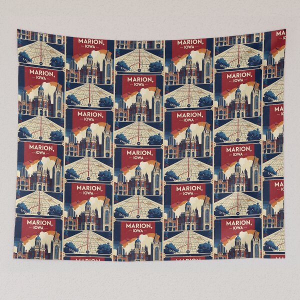 Item preview, Marion Iowa 1950s USA Vintage Travel Tourism designed and sold by TravelersGems.