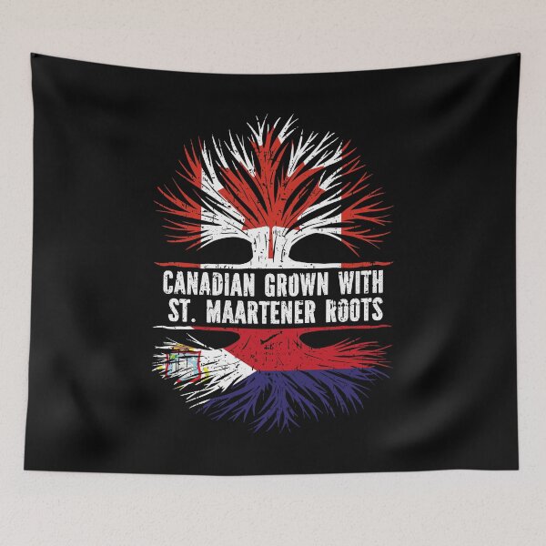 Item preview, Canadian Grown with St. Maartener Roots Canada Flag designed and sold by CosmoKitsch.