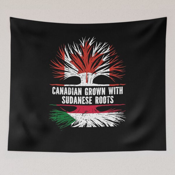 Item preview, Canadian Grown with Sudanese Roots Canada Flag designed and sold by CosmoKitsch.