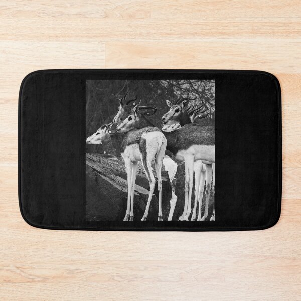 Item preview, Graceful Gazelles - Black and White Wildlife Photography designed and sold by AbulailArt.
