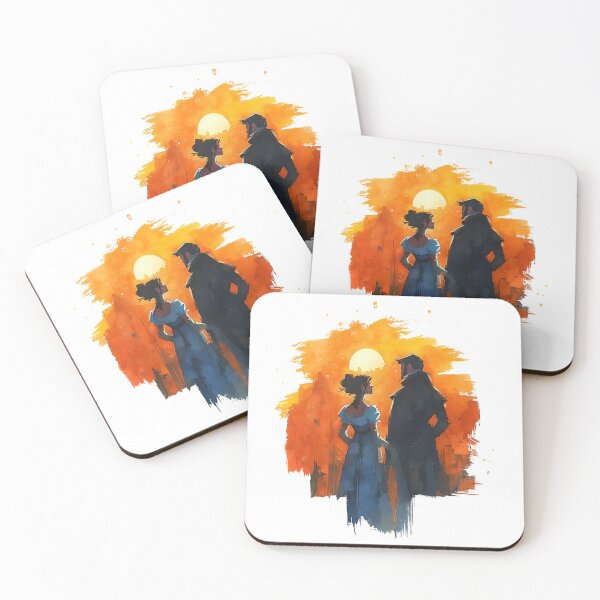 Item preview, Romantic Sunset Pride and Prejudice Jane Austen Regency Couple designed and sold by Fenay Designs.