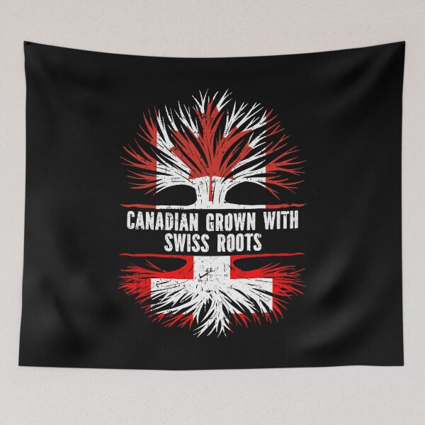 Item preview, Canadian Grown with Swiss Roots Canada Flag designed and sold by CosmoKitsch.