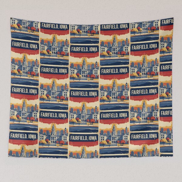 Item preview, Fairfield Iowa 1950s USA Vintage Travel Tourism designed and sold by TravelersGems.