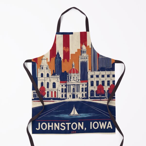 Item preview, Johnston Iowa 1950s USA Vintage Travel Tourism designed and sold by TravelersGems.