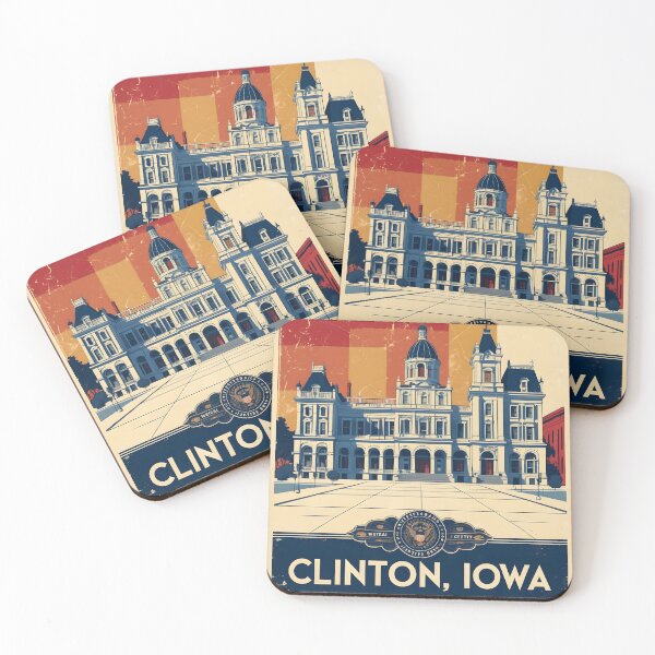 Item preview, Clinton Iowa 1950s USA Vintage Travel Tourism designed and sold by TravelersGems.