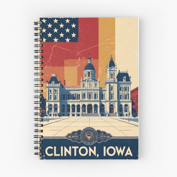 Item preview, Clinton Iowa 1950s USA Vintage Travel Tourism designed and sold by TravelersGems.