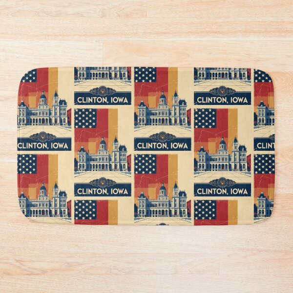 Item preview, Clinton Iowa 1950s USA Vintage Travel Tourism designed and sold by TravelersGems.