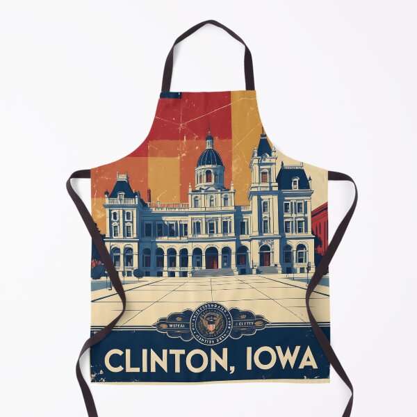Item preview, Clinton Iowa 1950s USA Vintage Travel Tourism designed and sold by TravelersGems.