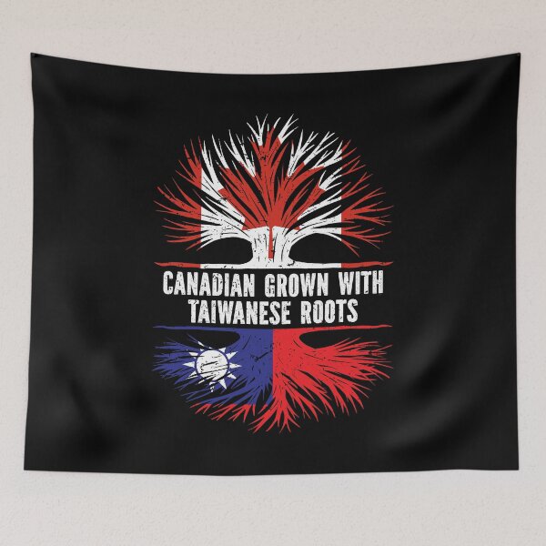 Item preview, Canadian Grown with Taiwanese Roots Canada Flag designed and sold by CosmoKitsch.