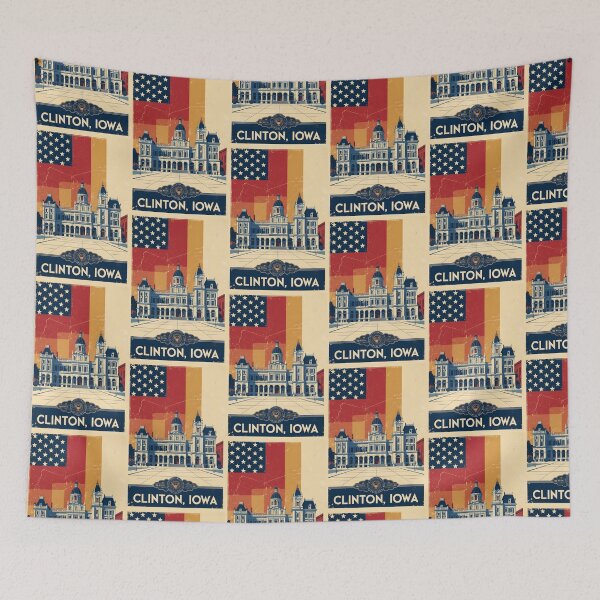 Item preview, Clinton Iowa 1950s USA Vintage Travel Tourism designed and sold by TravelersGems.
