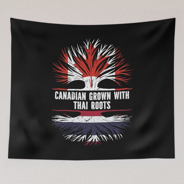 Item preview, Canadian Grown with Thai Roots Canada Flag designed and sold by CosmoKitsch.